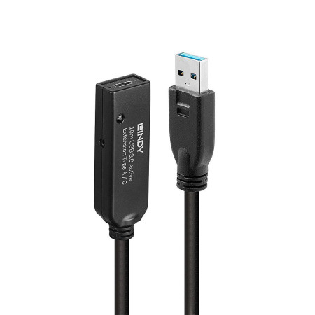CABLURI USB pt. PC, imprimante - Lindy 10m USB 3.0 Act. Ext. A to C "LY-43376" (timbru verde 0.08 lei)