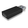 ADAPTOARE, Carduri PC - Icy Box, pt smartphone USB 3.2 Type-A Gen 2 la USB Type-C, Viteza: 10Gbit/s, plastic, negru, "IB-CB015" 