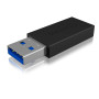 ADAPTOARE, Carduri PC - Icy Box, pt smartphone USB 3.2 Type-A Gen 2 la USB Type-C, Viteza: 10Gbit/s, plastic, negru, "IB-CB015" 
