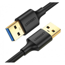 CABLU USB Ugreen pt. PC sau alte device-uri, "US128" USB 3.0 (T) la USB 3.0 (T), 2m, negru, "10371" (timbru verde 0.08 lei) - 69