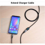 Cablu USB prelungitor Vention, USB 3.2 gen 1 (T) la USB 3.2 gen 1 (M), 0.5m rata transfer 5 Gbps, invelis PVC, negru, "CBHBD" (t