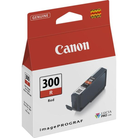 Cartus Cerneala Original Canon Red, PFI-300R, pentru IPF TM-240|IPF TM-340, 55ml, (timbru verde 1.2 lei),NOPP, "4199C001AA"