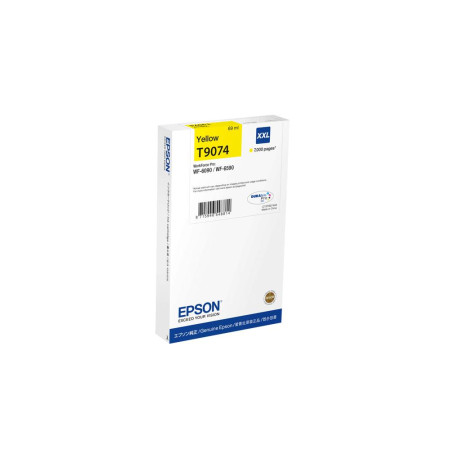 Cartus Cerneala Original EPSON Yellow, T9074, pentru WF-6590DWF, 7K,  (timbru verde 1.2 lei),  "C13T907440"