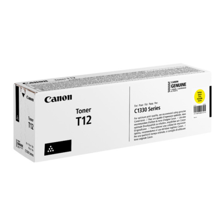 Toner Original Canon Yellow, T12Y, pentru ISX C1333p|C1333i|C1333iF, 5.3K, (timbru verde 1.2 lei)"5095C006AA"