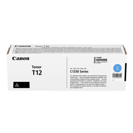 Toner Original Canon Cyan, T12C, pentru ISX C1333p|C1333i|C1333iF, 5.3K, (timbru verde 1.2 lei)"5097C006AA"