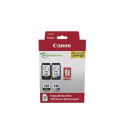 Combo-Pack  Original Canon Black/Color, PG-545/CL-546 Value Pack, pentru Pixma IP2850|MG2450|MG2455|MG2550|MG2550S|MG2950|MG3050