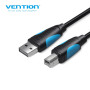 Cablu USB imprimanta Vention, USB 2.0 B (T) la USB 2.0 (T), 5m, 480 Mbps, , PVC, negru, "VAS-A16-B500" (timbru verde 0.08 lei) -