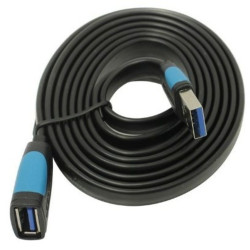 Cablu prelungitor Vention, USB 3.0 (M) la USB 3.0 (T), 1.5m, 5 Gbps, PVC, negru, "VAS-A45-B150" (timbru verde 0.08 lei) -6922794
