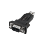 ADAPTOR USB LOGILINK, USB 2.0 (T) la Serial DB9M (9-pin)(RS232)(T), negru, "AU0002F" (include TV 0.06 lei)
