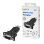 ADAPTOR USB LOGILINK, USB 2.0 (T) la Serial DB9M (9-pin)(RS232)(T), negru, "AU0002F" (include TV 0.06 lei)