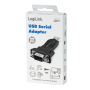 ADAPTOR USB LOGILINK, USB 2.0 (T) la Serial DB9M (9-pin)(RS232)(T), negru, "AU0002F" (include TV 0.06 lei)