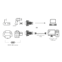 ADAPTOR USB LOGILINK, USB 2.0 (T) la Serial DB9M (9-pin)(RS232)(T), negru, "AU0002F" (include TV 0.06 lei)