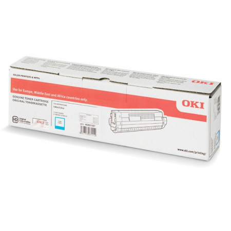 OKI original toner 46861307, cyan, 10000str.