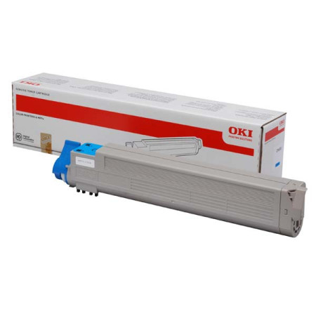 OKI original toner 43837131, cyan, 22000str.