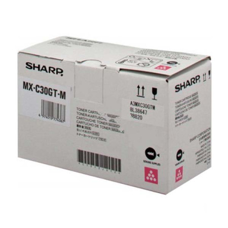 Sharp original toner MX-C30GTM, magenta, 6000str.