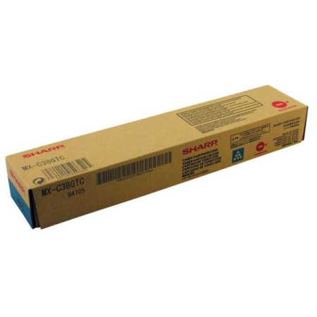 Sharp original toner MX-C38GTC, cyan, 10000str.