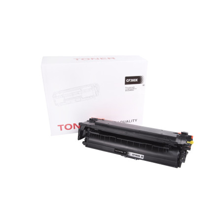 Încărcătură toner compatibilă CF360X, 508X, 0461C001, CRG040HBK, 12500 filelor pentru imprimante HP
