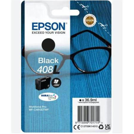 Cartus Cerneala Original Epson Black, nr.408, pentru WF-C4810DTWF, 2.2k, incl.TV 1.2incl.TV "C13T09K14010"(RAPO)