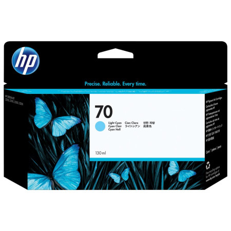 Cartus Cerneala Original HP Light Cyan, nr.70, pentru Design Jet Z3100|2100|3200|5200, 130ml, incl.TV 1.2incl.TV "C9390A"
