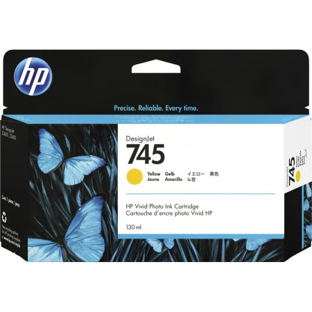 Cartus Cerneala Original HP Yellow, nr.745, pentru DesignJet Z2600|Z5600, 130ml, incl.TV 1.2incl.TV "F9J96A"