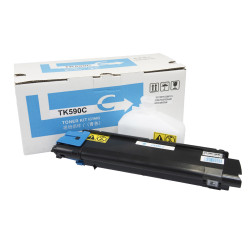 Încărcătură toner compatibilă 1T02KVCNL0, TK590C, 5000 filelor pentru imprimante Kyocera (Orink white box)
