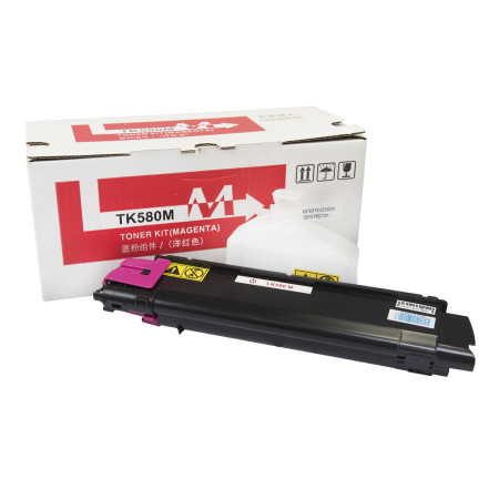 Încărcătură toner compatibilă 1T02KTBNL0, TK580M, 2800 filelor pentru imprimante Kyocera (Orink white box)