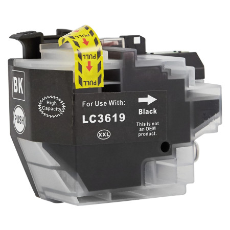 Cartus pentru Brother | LC3619XLBK | negru | 65 ml | bulk