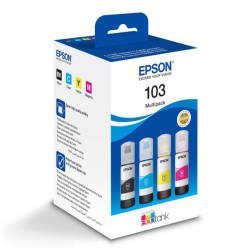 Combo-Pack Original Epson CMYK, nr.103, pentru L1110|L3110|L3110|L3150|L3151|L3156|L3160|L5190|L3210|L3250|L3260140ml,3x65ml, in