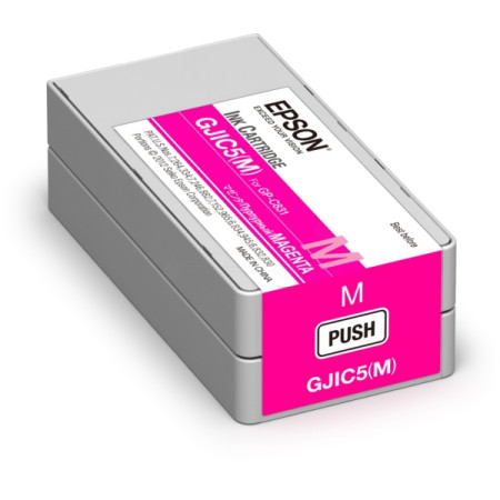 Cartus Cerneala Original Epson Magenta, GJIC5M, pentru ColorWorks C831|GP-M831, ,  (timbru verde 1.2 lei),  "C13S020565"
