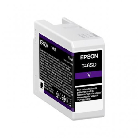 Cartus Cerneala Original Epson Violet, T46SD, pentru UltraChrome Pro 10, 25ml,  (timbru verde 1.2 lei),  "C13T46SD00"