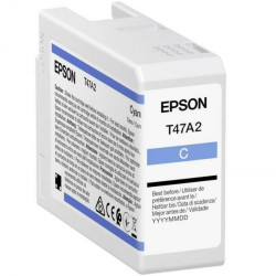 Cartus Cerneala Original Epson Cyan, T47A2, pentru UltraChrome Pro 10, 50ml,  (timbru verde 1.2 lei),  "C13T47A200"