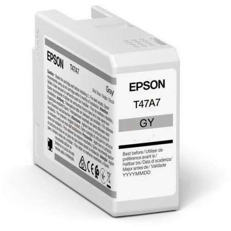 Cartus Cerneala Original Epson Grey, T47A7, pentru UltraChrome Pro 10, 50ml,  (timbru verde 1.2 lei),  "C13T47A700"