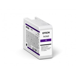 Cartus Cerneala Original Epson Violet, T47AD, pentru UltraChrome Pro 10, 50ml,  (timbru verde 1.2 lei),  "C13T47AD00"(RAPO)