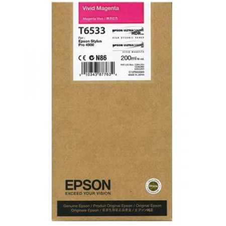 Cartus Cerneala Original Epson Magenta, , pentru , ,  (timbru verde 1.2 lei),  "C13T653300"