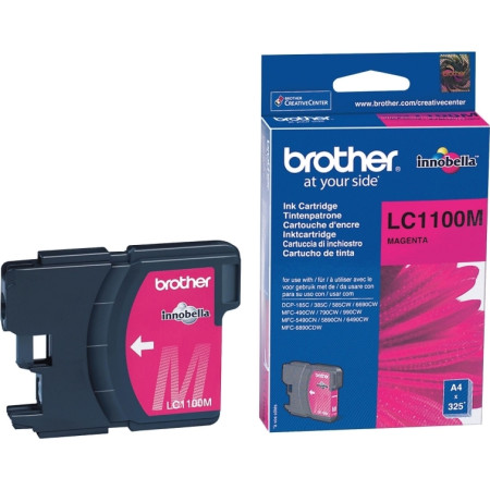 Cartus Cerneala Original Brother Magenta, LC1100HYM, pentru DCP-6690|MFC-5895|MFC-6490|MFC-6890, 750, (timbru verde 0.15 lei), "