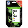 Combo-Pack Original HP CMYK, nr.300, pentru DJ D2530|2560|5560|F2420|2480|4580|PS C4680|4780, , (timbru verde 0.60 lei), "CN637E