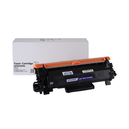 Încărcătură toner compatibilă TN2590XL, 3000 filelor pentru imprimante Brother (Orink white box)