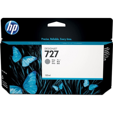 Cartus Cerneala Original HP Grey, nr.727, pentru DesignJet T1500|T1530|T2500|T2530|T920, 130ml, (timbru verde 0.15 lei), "B3P24A