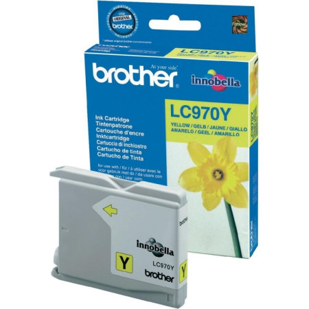 Cartus Cerneala Original Brother Yellow, LC970Y, pentru DCP-135C|150C|153C|157C|235C|260C|MFC-260C, 300,, (timbru verde 0.15 lei