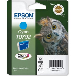 Cartus Cerneala Original Epson Cyan, T0792, pentru Stylus Photo 1400, , (timbru verde 0.15 lei),  "C13T07924010"