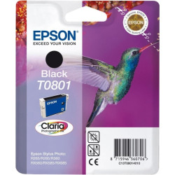 Cartus Cerneala Original Epson Photo Black, T0801, pentru Stylus Photo R265|360|RX562,  , (timbru verde 0.15 lei), "C13T08014011