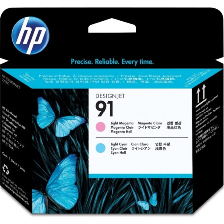 Cap Printare Original HP Light Magenta/Light Cyan, nr.91, pentru DesignJet Z6100, , (timbru verde 0.15 lei), "C9462A"