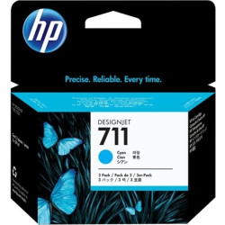 Tri-Pack Original HP Cyan, nr.711, pentru DesignJet T120|T520, , (timbru verde 0.45 lei), "CZ134A"