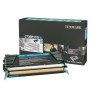 Toner Original Lexmark Cyan, C736H1CG, pentru C736|X736|X738, 1K, (timbru verde 1.2 lei) , "C736H1CG"