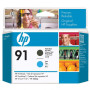 Cap Printare Original HP Matte Black/Cyan, nr.91, pentru DesignJet Z6100, , (timbru verde 0.15 lei), "C9460A"