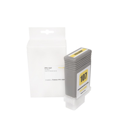 Încărcătură cerneală renovată 6708B001, PFI107Y, 130ml pentru imprimante Canon (BULK)