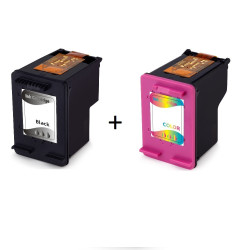 Încărcătură cerneală renovată F6U67AE#BA3 / F6U68AE#BA3, no.302XL (BK+color) 15ml+14ml pentru imprimante HP (multipack)