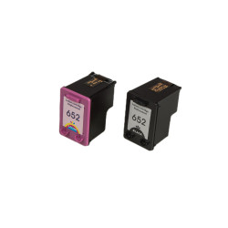 Încărcătură cerneală renovată F6V25AE#BHK / F6V24AE#BHK, no.652XL, black+color/20ml+18ml pentru imprimante HP (multipack)