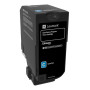 Toner Original Lexmark Cyan, 74C20C0, pentru CS720|CS725|CX720, 3K, (timbru verde 1.2 lei) , "74C20C0"