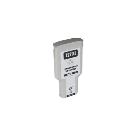 Încărcătură cerneală renovată C1Q12A, no.727, XL, 300ml pentru imprimante HP (BULK), matte